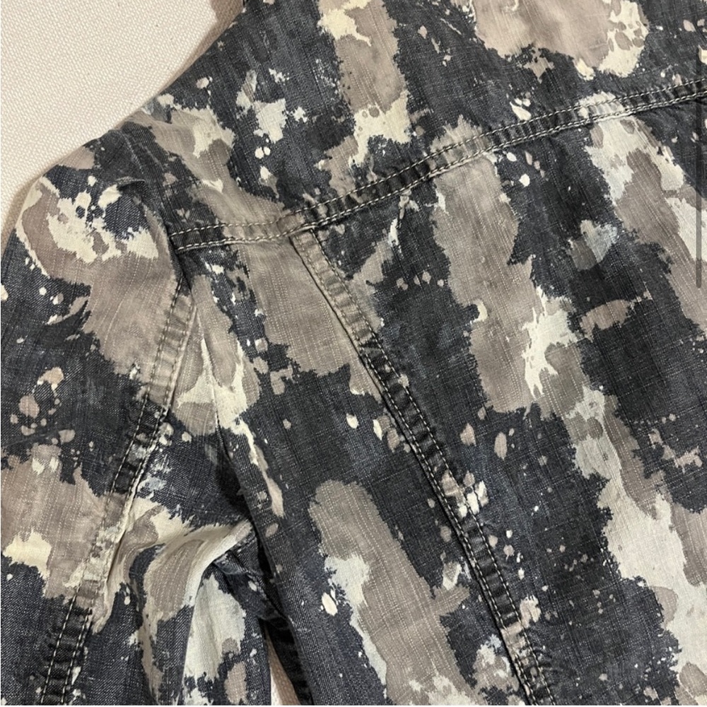 Diesel bleach tie dye cropped jacket - Picture 3 of 5